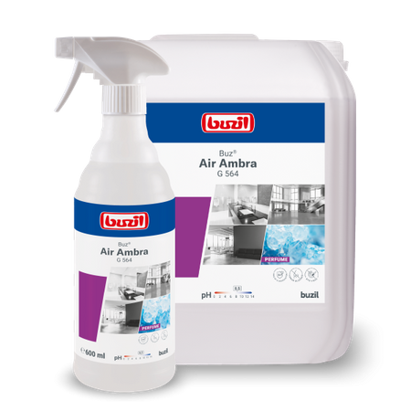 BUG564/600 Buzil Buz Air Ambra G 564 – Odświeżacz powietrza z blokerem zapachów, bez gazu pędnego 600ml