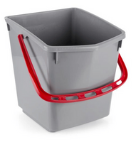 0000SE0115UB Filmop Wiadro plastikowe z czerwoną rączką do wózka OneFred 15l