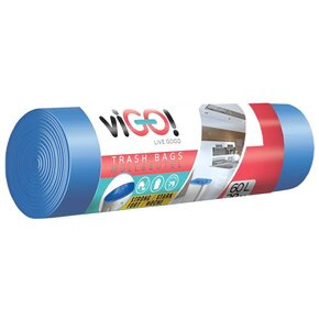 W060HD/28N70 Worek na śmieci niebieski 60l 28szt HD viGO