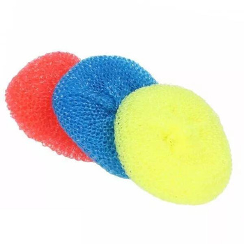 ZMYWAKPLAST/3 Zmywak plastikowy kolorowy 3 szt. – elastyczny druciak do naczyń