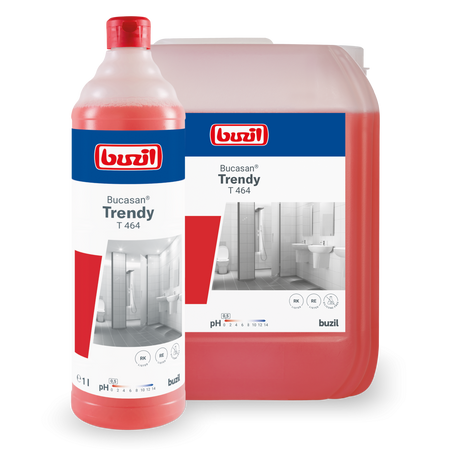 T464 Buzil Bucasan Trendy Środek do pielęgnacji sanitariatów o intensywnym zapachu na bazie kwasu amidosulfonowego 10l
