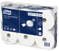 472242 TORK Papier toaletowy SmartOne T8 w roli do centralnego dozowania 207mb 2-warstwowy 6szt 13,4x19,9cm biały