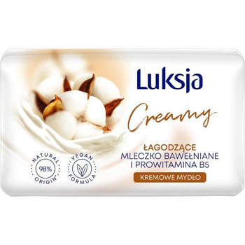 LUKSJA Mydło w kostce mleczko bawełniane & Prowitamina B5 100g