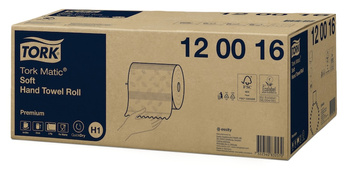 120016 TORK Ręcznik papierowy MAXI MATIC w roli 120mb 6szt celuloza 2-warstwowy biały