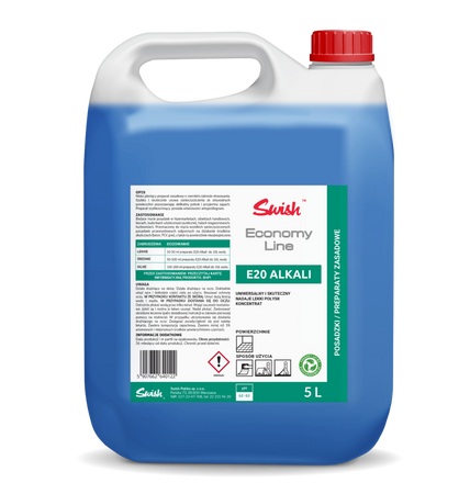 SWIE20/5 Swish E20 ALKALI – zasadowy środek do czyszczenia posadzek przemysłowych, niskopieniący
