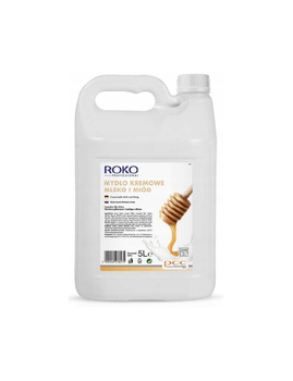 Mydło w płynie 5l kremowe ROKO mleko i miód