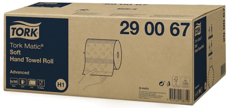 290067 TORK Ręcznik papierowy Matic system w roli H1 2-warstwowy 150mb 6szt. biały makl. + celuloza