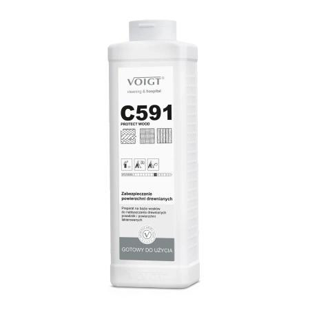 VOIC591/1 Voigt C591 PROTECT WOOD – Woskowo-polimerowy nabłyszczacz do podłóg drewnianych 1l
