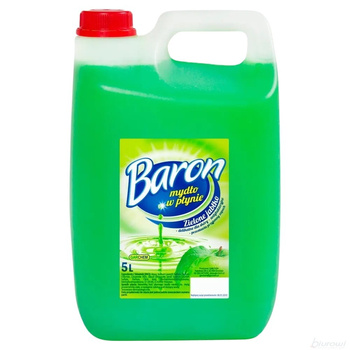 BARONSJ/5 BARON Green Apple 5L – Antybakteryjne mydło w płynie do rąk i ciała