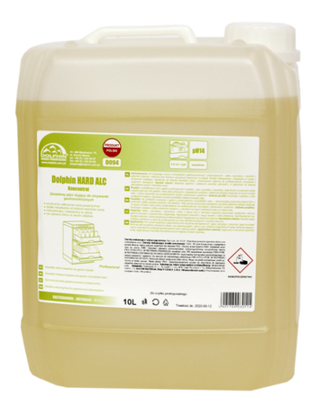 D094 Dolphin Hard Alc Zasadowy płyn myjący do zmywarek Gastronimicznych koncentrat 10l