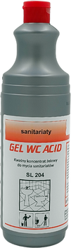 SL204 Gel Wc Acid Kwaśny koncentrat żelowy do mycia sanitariatów 1l