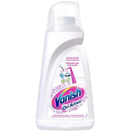 VANISH Odplamiacz w płynie do białych tkanin 1l
