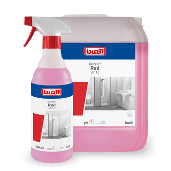 SP10 Buzil Drizzle Red Gotowa do użycia pianka czyszcząca do sanitariatów, o odczynie kwaśnym 600ml