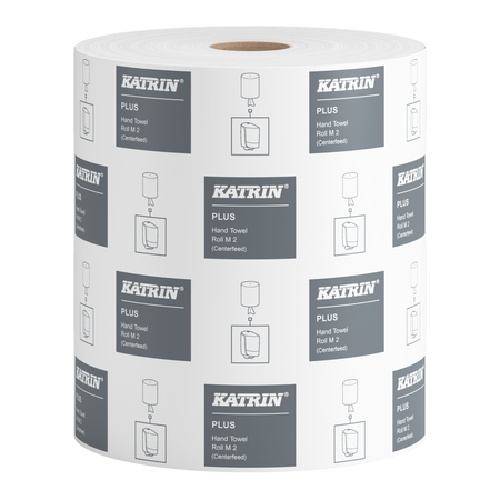 97517 Katrin Plus M2 ręcznik papierowy MAXI w rolce 2-warstwowy super biały 100 m, 6 szt. pakiet PROMOCJA