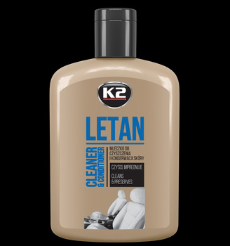 K2K202/200 LETAN Mleczko do Skóry 250ml – czyści, nawilża i konserwuje skórę naturalną