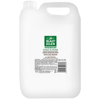 BIAŁY JELEŃ Mydło w płynie hipoalergiczne 5l