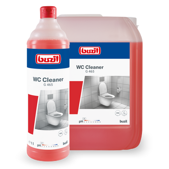 G465 Buzil Wc Cleaner Lepki środek do gruntownego czyszczenia sanitariatów i WC, na bazie kwasu solnego 1l