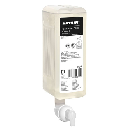 3136 Katrin Clean mydło w piance 1l Pure Neutral
