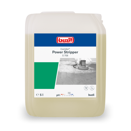 S708 Buzil Corridor Power Stripper Wysokowydajny uniwersalny środek do gruntownego czyszczenia 5l
