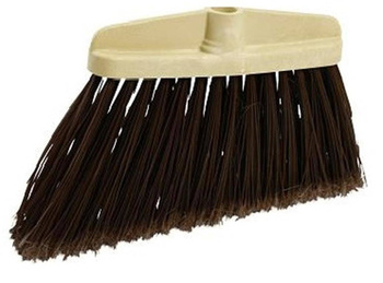 Szczotka chodnik.BRĄZ/CZARNA ścięta ukośnie bez kija