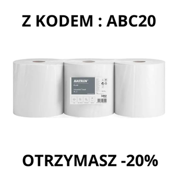 3402 Katrin Plus czyściwo papierowe w roli 189,09m 2-warstwowy 3 rolki PROMOCJA