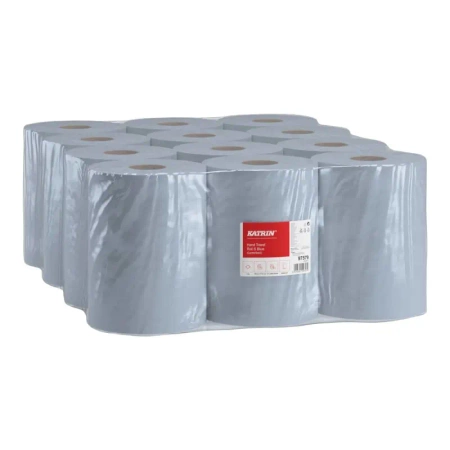 97579 Ręcznik papierowy Katrin Mini niebieski, 100m, makulatura, 1-warstwowy - 12szt.