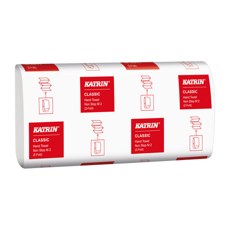 61617 Katrin Z-fold Non-Stop Medium – ręczniki papierowe składane 2-warstwowe, 4000szt, Handy Pack