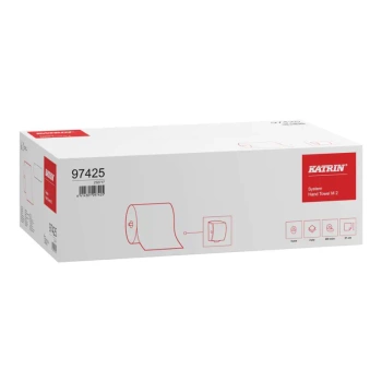 97425 Katrin System M Ręcznik papierowy w rolce 200m, 2-warstwowy, super biały