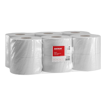 121050 Katrin papier toaletowy jumbo 130m 2-warstwowy celuloza 12 rolek