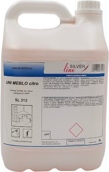 SL312 Uni Meblo Citro Gotowy środek do mycia i pielęgnacji mebli 5l