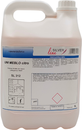 SL312 Uni Meblo Citro Gotowy środek do mycia i pielęgnacji mebli 5l