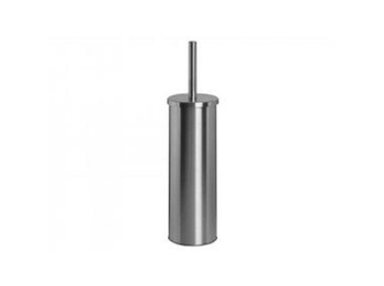 WCKPL/STAL Komplet WC stalowy matowy – szczotka z pojemnikiem, stal nierdzewna