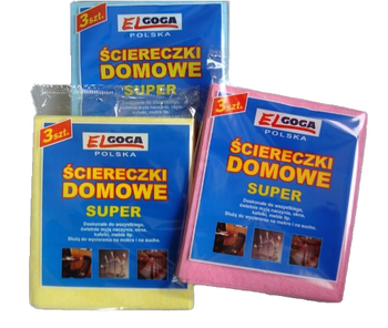 SCI/UNI/MATI/3 Ścierka uniwersalna z wiskozy 32×38 cm – 3 szt. (kolor losowy)