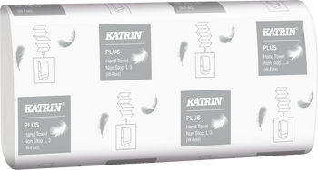 61563 Katrin W-fold Non-Stop Long Wide – ręczniki składane 3-warstwowe, 2250 listków (Handy Pack)