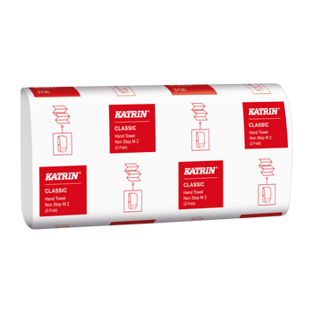 61617 Katrin Z-fold Non-Stop Medium – ręczniki papierowe składane 2-warstwowe, 4000szt, Handy Pack