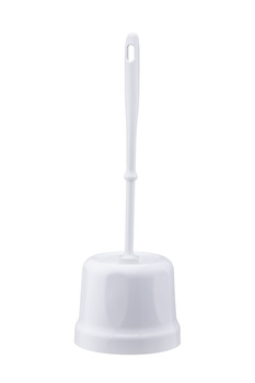 WCKPL/CLASSIC Zestaw WC – szczotka z pojemnikiem, biały, mały