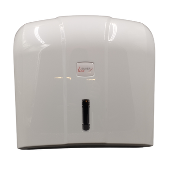 DZ.S10B.10 Dozownik do ręczników składanych ZZ "M" SilverLine biały – plastikowy, 400 listków