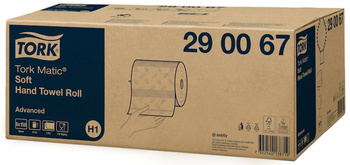290067 TORK Ręcznik papierowy Matic system w roli H1 2-warstwowy 150mb 6szt. biały makl. + celuloza