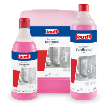 G457 Buzil Bucasan Sanibond Środek do codziennego mycia sanitariatów na bazie kwasów, o lepkiej konsystencji 1l