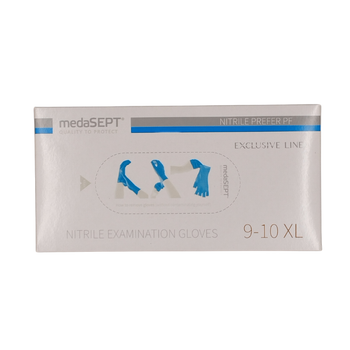 RNITB08/N100XL1 Rękawice nitrylowe PREFFER PF/PRIDE XL – bezpudrowe, diagnostyczne, niebieskie, 100 szt