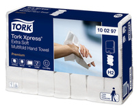 Tork Xpress® ekstra miękki ręcznik Multifold w składce wielopanelowej 100297; kolor: biały; 2 warstwy; 100 listków A'21