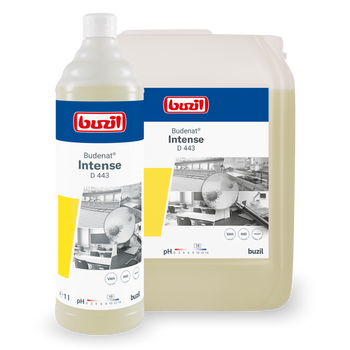 D443 Buzil Budenat Intense Wysoce wydajny środek czyszczący do dezynfekcji 1l