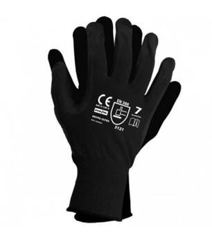 Rękawice NYPO "8" czarne nylon.POLY BLACK