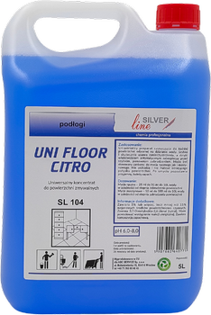 Uniwersalny koncentrat do powierzchni zmywalnych Uni floor citro 5l SL104 