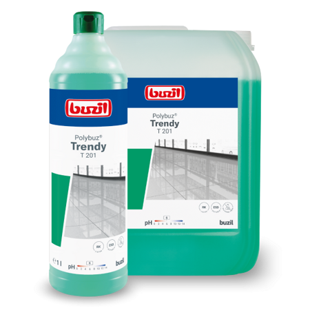 Buzil Polybuz® Trendy T 201 10l - Nabłyszczający środek czyszczący na bazie alkoholu
