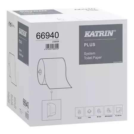 Papier toaletowy do dozowników systemowych celuloza 2-warstwy 36 sztuk 96m Katrin KAT66940 