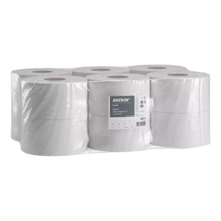 Papier toaletowy typu jumbo celuloza 2-warstwy 12 sztuk 100m Katrin KAT2511